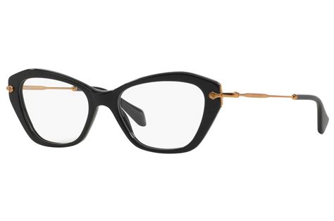 miu miu mu04lv 1ab101|Miu Miu MU04LV 1AB1O1 Eyeglasses in Black.